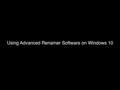 ICOTec - Advanced Renamer Tutorial Windows 10