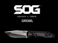 SOG Growl Fixed Blade Knife JB02K-CP