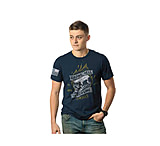 Image of Nine Line RAISING HELL AND SLING SHELLS T-SHIRT - MIDNIGHT NAVY, SMALL 8D301E9C