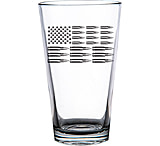 Image of 2 Monkey Trading Bullet Flag Logo Pint Glass