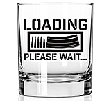 Image of 2 Monkey Trading Loading Please Wait Whiskey Glass
