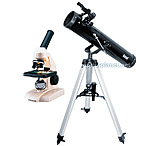 Image of 2-PC Students' Learning Kit - Bushnell 3&quot; Reflector Telescope and Meade 8200 Microscope