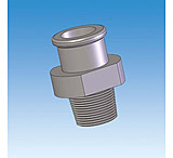 Image of Ace Glass Laboratory Glassware And Equipment Adapter Ss 2in Bead Pipe-npt 8870-10
