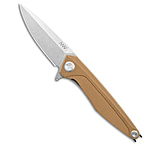 Image of Acta Non Verba Knives Z300 Liner Lock Knife Brown G-10 3.5 Stonewash 7E1527CE