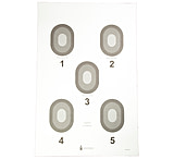 Image of Action Target 5 Bull's-Eye Target, Cream and Black, 23 x 35, 100 Per Box