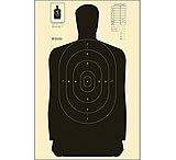 Action Target B-27S Standard Silhouette Target, Pack of 100