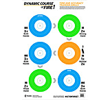 Image of Action Target GS-DCFIRE1-100INC Dynamic Course Paper 23&quot; X 35&quot; Circle Blue/