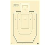Action Target IPSC Paper Practice Target, Pack of 100, Tan, IPSC-P