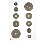 Image of Action Target Military Varied Circle Command, White and Black, 23x35, 100 Per Box