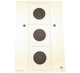 Image of Action Target SR-21C Three Bull's-Eye, Training Target, Cream and Black, 10.5x10.5, 100 Per Box