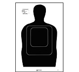 Image of Action Target TQ-15 Standard Silhouette 25 Yard Qualification Target, Pack of 100