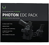 Alien Gear Holsters Holsters Photon Edc Pack Polymer IWB Holster, Glock 17/17MOS/47, Ambi Hand, Black, PHO-0601-BK-EDC