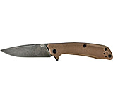 Image of American Buffalo Knife Abkt Elite Desert Scavenger Bl Bearing Folder 3.5&quot; D2 Steel