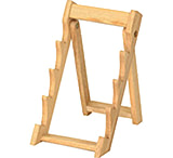 Image of American Buffalo Knife Abkt Wood Knife Display Stand Holds 5 Knives 10.25"x5.25"x7"