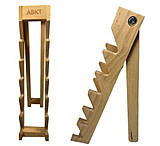 Image of American Buffalo Knife Abkt Wood Knife Display Stand Holds 6 Knives W/abkt Logo