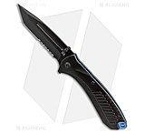 Image of American Buffalo Knife Elite Blue Tracer 4.00in Folding Knife