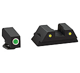 Image of Ameriglo Operator Night Sights Fits Glock 42 Green With White Outline Front Yellow With Black Outline Rear GL-383