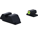 AmeriGlo Smith &amp; Wesson Optic Compatible Sight, Green Tritium LumiGreen Outline FRONT, Black Serrated REAR, Smith &amp; Wesson, SW-534