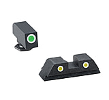 AmeriGlo Pistol Tritium Night Sights, Glock 17, 19, 22, 23, 24,26,27,33,34,35,37,38,39, Classic Green Front