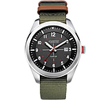Image of ARMITRON ADVENTURE Solar-powered Analog Watch With Green Nylon Slip-thru Strap- 46mm