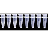 Image of Axygen PCR Tube Strips and Cap Strips, Axygen Scientific PCR-0208-G Strips Of Eight Tubes