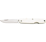 Image of Bear &amp; Son Cutlery 3 1/2 White Smooth Bone Slip Joint Executive