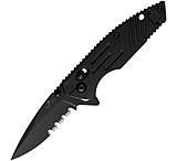 Image of Bear &amp; Son Cutlery Black Zytel Serrated 2.5in Folding Knife