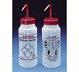 Image of Bel-Art Safety-Vented Labeled Wash Bottles, Low-Density Polyethylene, Wide Mouth 116422623 500 Ml (16 oz.) Capacity, Pack of 3