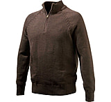 Image of Beretta Men's Windproof Sweater 1/2 Zip Large Brown