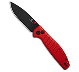 Image of Bestech Knives Goodboy Drop Point Button Lock Knife Weave Red G-10 3.5 Black B5F6A222