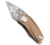 Image of Bestech Knives Tulip Frame Lock Knife Rose Gold Titanium 1.5 Damascus BC5BB706