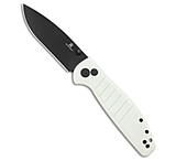 Image of Bestech Knives Bestechman Goodboy Drop Point Button Lock Knife White G-10 3.5 Black DLC CDADF598