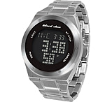 Image of Black Dice Slick Electronic Mens Wrist Watch with Stainless Steel Bracelet