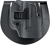 BlackHawk Sportster SERPA CMG Paddle Holster, Glock 26/Glock 27/Glock 33, Left Hand, Matte, Gunmetal Gray, 413501BK-L