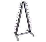Image of Body Solid Rack W/12 Pair Vinyl Dumbbells
