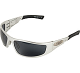 Image of Body Specs Looper Sunglasses Aluminum Chrome Metal Frame with Smoke Lens