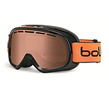 Image of Bolle Bumpy Ski/Snowboard Goggles - Shiny Black Guitar Frame and Vermillon Gun Lens