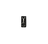 Image of Boston Leather Hi Ride Key Hldr Blk Bw