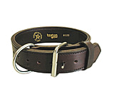 Image of Boston Leather Leather Agitation Dog Collar, 2inch With Nickel Hardware