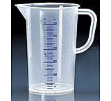 Image of BrandTech Graduated Pitchers, Polypropylene, BrandTech V483941 Nesting Pitchers With Blue Screened Graduations, Pack of 12