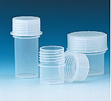 Image of BrandTech Sample Containers with Screw Caps, Polypropylene, BrandTech V130394, Pack of 10