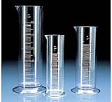 Image of BrandTech Short-Form Graduated Cylinders, SAN, BrandTech V64191, Pack of 12