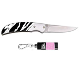 Image of Browning Breast Cancer Awareness Prism II Zebra Knife &amp; Nichia LED Keychain Light Combo