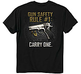 Image of Buck Wear T-shirt &quot;gun Safety Rule&quot; S-sleeve Black Medium