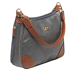 Image of Bulldog Cases &amp; Vaults Hobo Series Concealed Carry Purse Gray With Tan Trim BDP-018