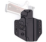 C&amp;G Holsters Covert Kydex OWB Belt Holster w/Omega and Kickramp, 1911 4.25in/ Wilson Combat EDC X9, Right Hand, CNC, Black, 1856-100