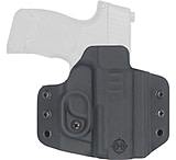 C&amp;G Holsters Covert Kydex OWB Belt Holster w/Omega and Kickramp, SIG Sauer P365X/SIG Sauer P365, Right Hand, CNC, Black, 0256-100