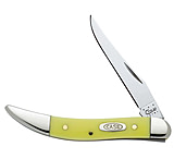 Image of Case 310096 CV Yellow Synthetic Small Texas Toothpick Knife - Long Clip Blade