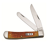 Image of Case 6254 SS Persimmon Orange Bone Trapper Folding Knife