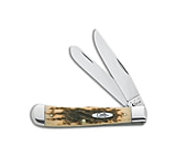 Image of Case Trapper Knife 4.25 Amber Bone 6254 CV 0163*DISC* EB7E2C1E